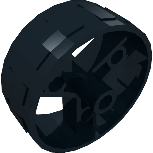 Rendu LDraw de Roue 41mm znap mince bande de roulement (Wheel 41mm Znap Thin Tread), couleur indicative