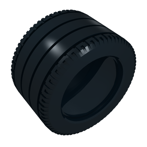 Rendu LDraw de Pneu 81.8 x 50 Technic Racing grand (Tyre 81.8 x 50 Technic Racing Large), couleur indicative