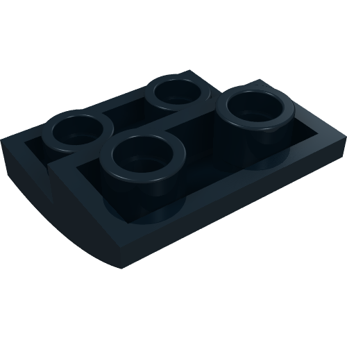 Brique courbe inversée 2 x 2 x 2/3 (Brick Curved Inverted 2 x 2 x 2/3)