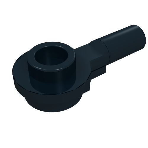 Plaque Ronde spéciale 1 x 1 avec tenon creux et barre horizontale 1L (Plate Special Round 1 x 1 with Hollow Stud and Horizontal Bar 1L)