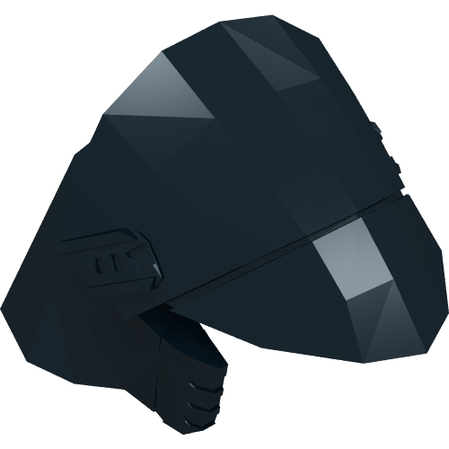 Rendu LDraw de Helmet First Order Shuttle Pilot, couleur indicative