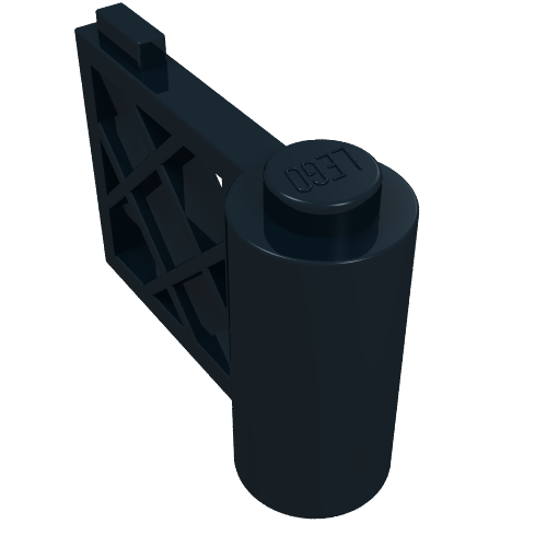 Rendu LDraw de Porte de clôture 1 x 3 x 2 (Fence Gate 1 x 3 x 2), couleur indicative