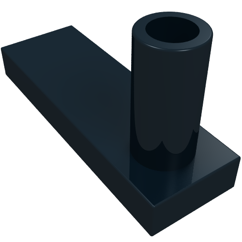 Rendu LDraw de Porte de clôture 1 x 3 x 2 Base (Fence Gate 1 x 3 x 2 Base), couleur indicative