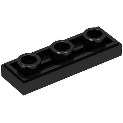 Tuile Spécial 1 x 3 inversé avec trou central (Tile Special 1 x 3 Inverted with Center Hole)