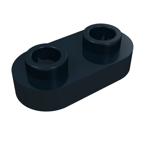 Plaque spéciale 1 x 2 Arrondi avec 2 ouvert tenons (Plate Special 1 x 2 Rounded with 2 Open Studs)