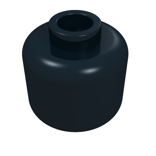 Tête de minifigurine [sans motif] [Bloqué ouvert tenon] (Minifig Head [Plain] [Blocked Open Stud])