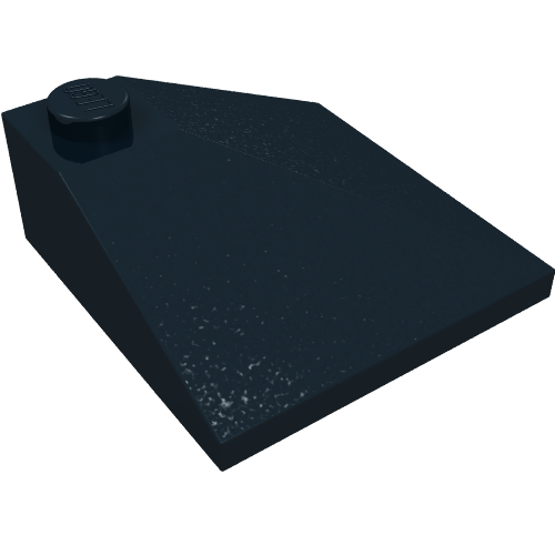 Rendu LDraw de Brique inclinée 33° 3 x 3 double convexe (Brick Sloped 33° 3 x 3 Double Convex), couleur indicative