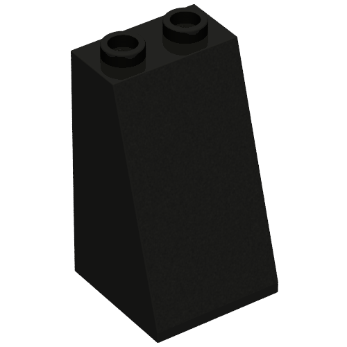 Rendu LDraw de Brique inclinée 75° 2 x 2 x 3 lisse (Brick Sloped 75° 2 x 2 x 3 Smooth), couleur indicative