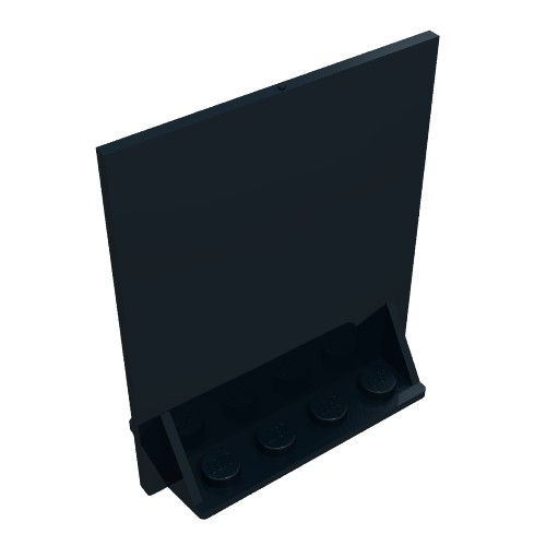 Rendu LDraw de Porte 2 x 5 x 5 pivotant, base de support (Door 2 x 5 x 5 Swivel, Bracket Base), couleur indicative