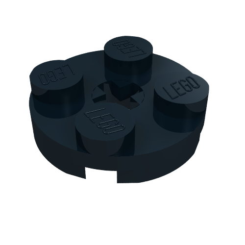 Plaque ronde 2 x 2 avec trou pour axe Type 1 (+ Ouverture) (Plate Round 2 x 2 with Axle Hole Type 1 (+ Opening))