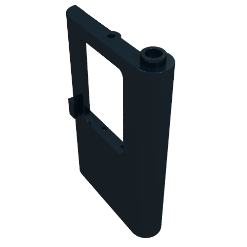 Rendu LDraw de Porte 1 x 4 x 5 Train Droite (Door 1 x 4 x 5 Train Right), couleur indicative