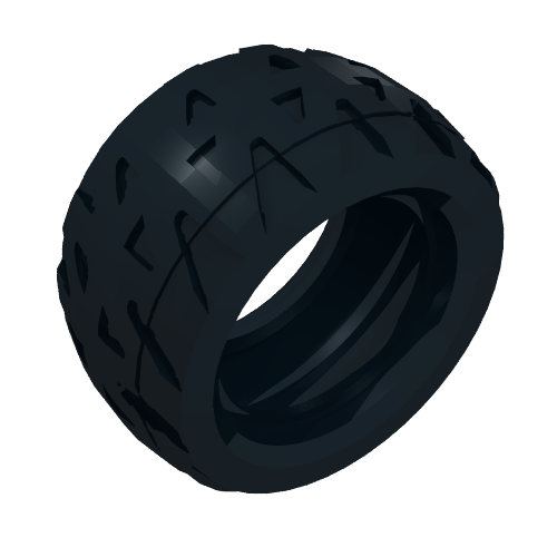 Rendu LDraw de Pneumatique 68,8 x 36 H (Tyre 68.8 x 36 H), couleur indicative