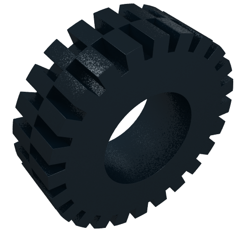 Rendu LDraw de Pneus 30 x 20 Technic (Tyre 30 x 20 Technic), couleur indicative