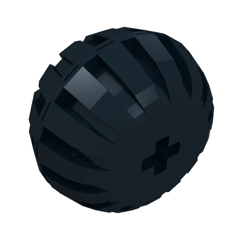 Rendu LDraw de Ballon de roue avec trou pour axe (Wheel Balloon with Axle hole), couleur indicative