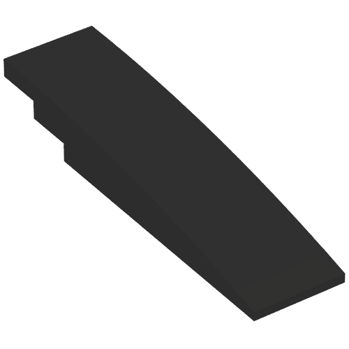 Rendu LDraw de Brique courbée 8 x 2 Non tenons (Brick Curved 8 x 2 No Studs), couleur indicative