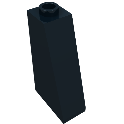 Rendu LDraw de Brique inclinée 75° 2 x 1 x 3 avec ouverture tenon (Brick Sloped 75° 2 x 1 x 3 with Open Stud), couleur indicative