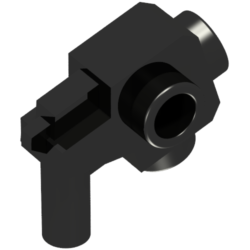 Arme Gun / Blaster avec tenons sur le côté (Weapon Gun / Blaster with Studs on Side)