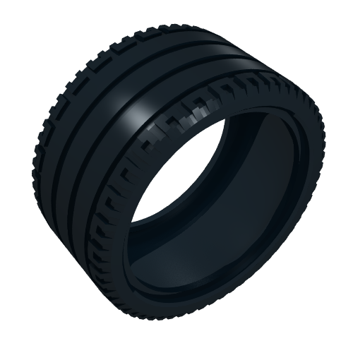 Rendu LDraw de Pneu 68.8 x 36 ZR (Tyre 68.8 x 36 ZR), couleur indicative
