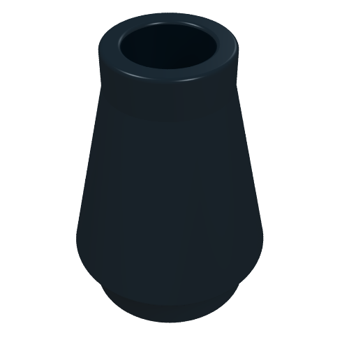 Cône 1 x 1 [Pas de haut rainure] (Cone 1 x 1 [No Top Groove])