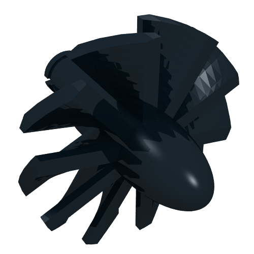 Ventilateur de moteur à réaction avec 10 lames et connecteur Technic (Jet Engine Fan with 10 Blades and Technic Pin)