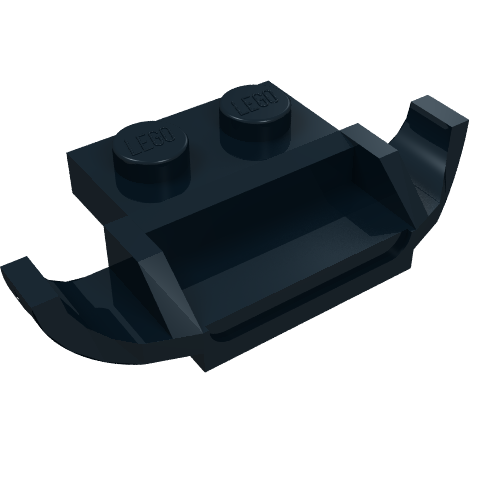 Calandre / spoiler avec 1 x 2 plaques, 2 x 2 anti-tenons (voiture de courses) (Grille / Spoiler with 1 x 2 Plate, 2 x 2 Anti-studs (Racers Car))