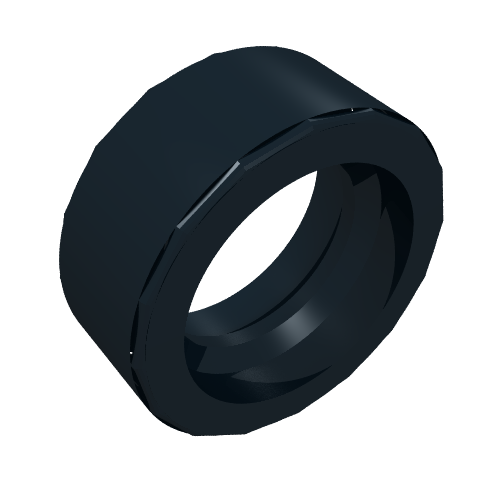 Pneu 14 x 6 solide lisse (Tyre 14 x 6 Solid Smooth)