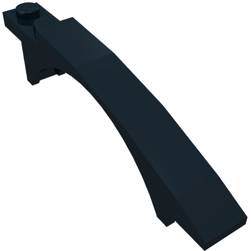 Rendu LDraw de Brique Arc 8 x 1 x 1 2/3 courbé (Brick Arch 8 x 1 x 1 2/3 Curved), couleur indicative