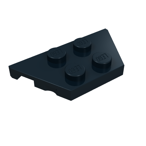 Coin plaque 2 x 4 (Wedge Plate 2 x 4)