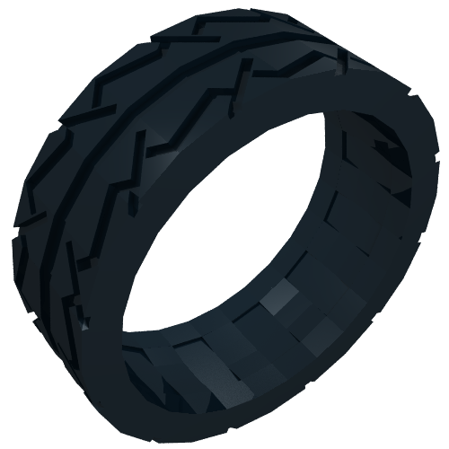Rendu LDraw de Pneu pour roue 41mm Znap (Tyre for Wheel 41mm Znap), couleur indicative