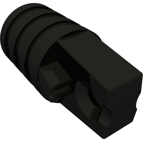 Charnière cylindre 1 x 2 verrouillage avec 1 doigt et trou pour axe sur les extrémités [pas de fentes latérales] (Hinge Cylinder 1 x 2 Locking with 1 Finger and Axle Hole On Ends [No Side Slots])