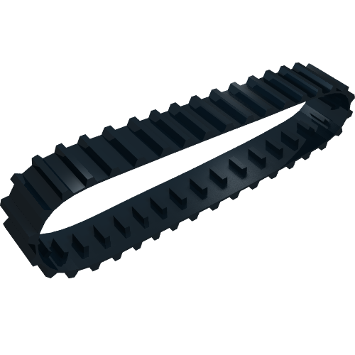 Rendu LDraw de L'histoire de l'art [36 liens] (Technic Tread Large [36 Links]), couleur indicative