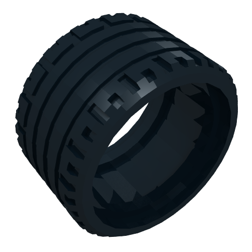 Rendu LDraw de Pneumatique 37 x 22 ZR (Tyre 37 x 22 ZR), couleur indicative
