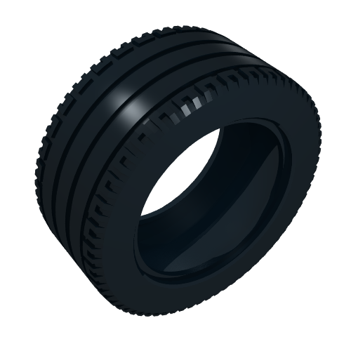 Rendu LDraw de Pneu 81.6 x 36 R (Tyre 81.6 x 36 R), couleur indicative