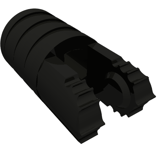 Cylindre de charnière 1 x 2 verrouillage avec 2 doigts et trou pour axe, 7 dents (Hinge Cylinder 1 x 2 Locking with 2 Click Fingers and Axle Hole, 7 Teeth)