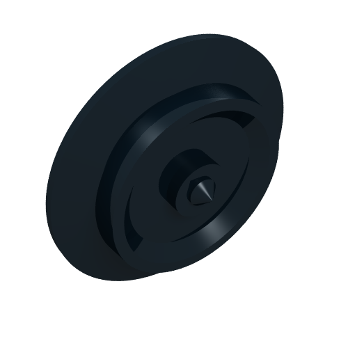 Rendu LDraw de Train Roue RC Train (Train Wheel RC Train), couleur indicative