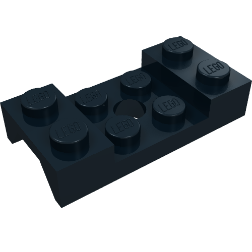 Arc de roue, garde-boue 2 x 4 clouté avec trou (Wheel Arch, Mudguard 2 x 4 Studded with Hole)