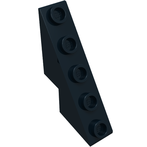 Rendu LDraw de Brique inclinée 53° 3 x 1 x 3 1/3 avec tenons sur brique inclinée (Brick Sloped 53° 3 x 1 x 3 1/3 with Studs on Slope), couleur indicative