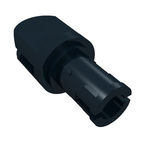 Rendu LDraw de Arm Piece avec connecteur, 2 Fingers, couleur indicative