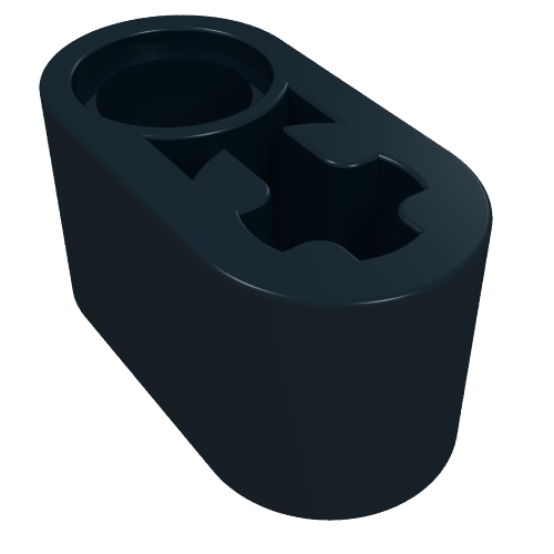 Poutre Technic 1 x 2 épaisse avec trou pour connecteur et trou pour axe (Technic Beam 1 x 2 Thick with Pin Hole and Axle Hole)