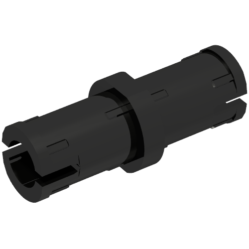 Connecteur Technic avec nervures de friction longitudinales avec sans fentes centrales (Technic Pin with Friction Ridges Lengthwise with No Center Slots)