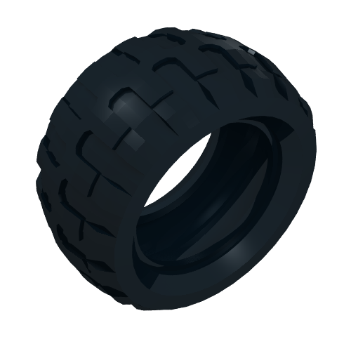 Rendu LDraw de Pneu 68,7 x 34 R (Tyre 68.7 x 34 R), couleur indicative