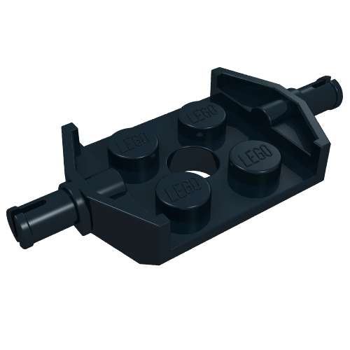 Plaque spéciale 2 x 2 avec roues Support grand (Plate Special 2 x 2 with Wheels Holder Wide)