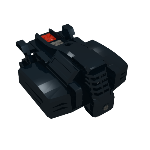 Rendu LDraw de Battery Box / Receiver Unit, RC Race Buggy, avec Auxiliary Output, couleur indicative