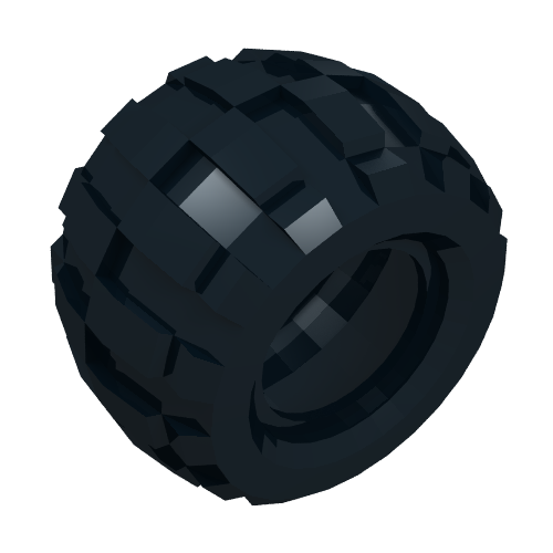 Rendu LDraw de Pneu 43,2 x 28 ballon petit (Tyre 43.2 x 28 Balloon Small), couleur indicative