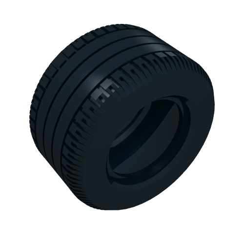 Rendu LDraw de Pneus 49.6 x 28 VR (Tyre 49.6 x 28 VR), couleur indicative