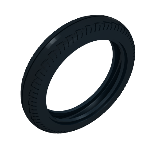 Rendu LDraw de Pneu 81.6 x 14,2 moto z course bande de roulement (Tyre 81.6 x 14.2 Motorcycle Z Racing Tread), couleur indicative