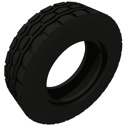 Rendu LDraw de Pneumatiques 49.5 x 14 (Tyre 49.5 x 14), couleur indicative