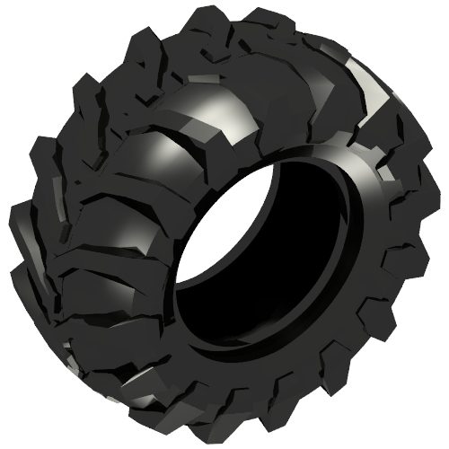 Rendu LDraw de Pneu 56 x 26 Tracteur (Tyre 56 x 26 Tractor), couleur indicative