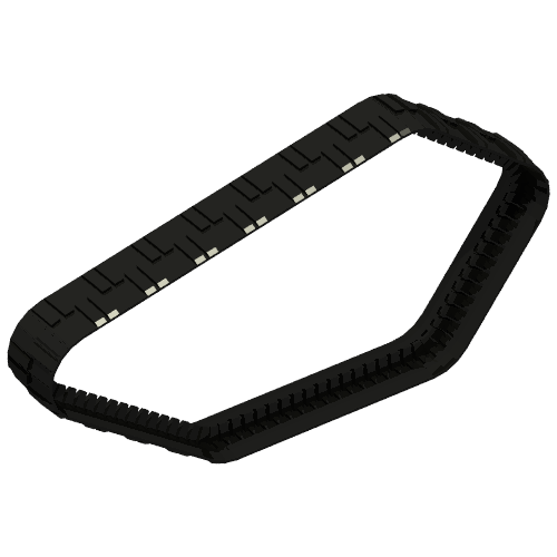 Rendu LDraw de Bande de roulement Technic grand, 16 crampons d. x 2 crampons w. (cybermaster) (Tread Technic Large, 16 studs D. x 2 studs W. (CyberMaster)), couleur indicative