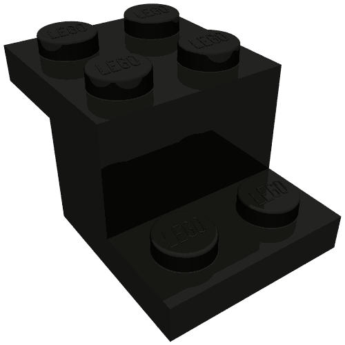 Support 3 x 2 x 1 1/3 avec support bas tenon (Bracket 3 x 2 x 1 1/3 with Bottom Stud Holder)